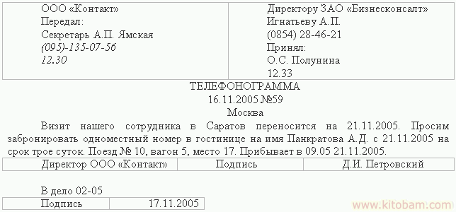 telefonogramma