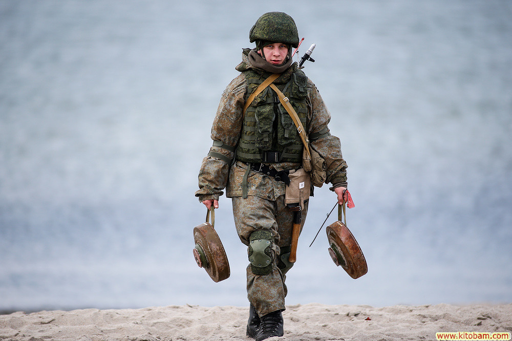 Engineer and sapper units of Russian Baltic Fleet in training